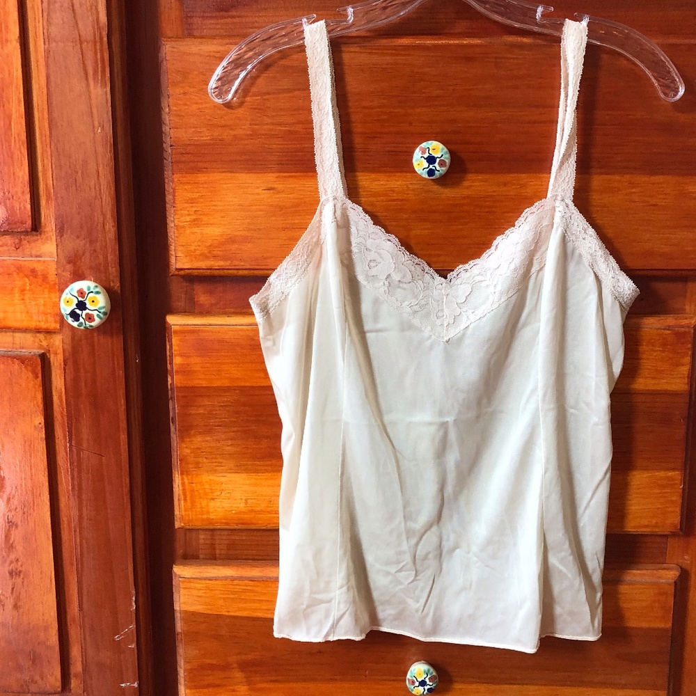 Vintage Deena Cream Slip Cami